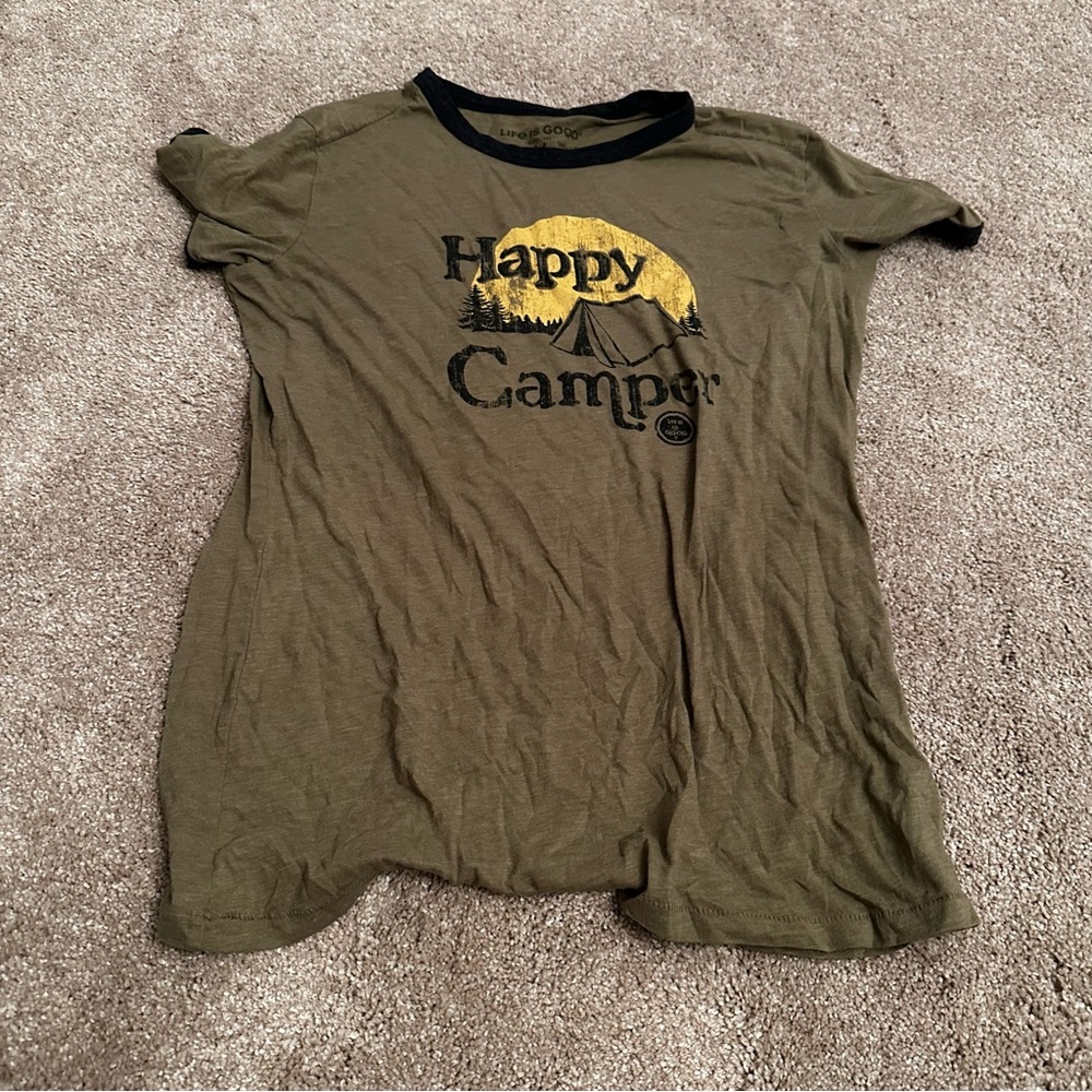 LIFE IS GOOD HAPPY CAMPER SHIRT